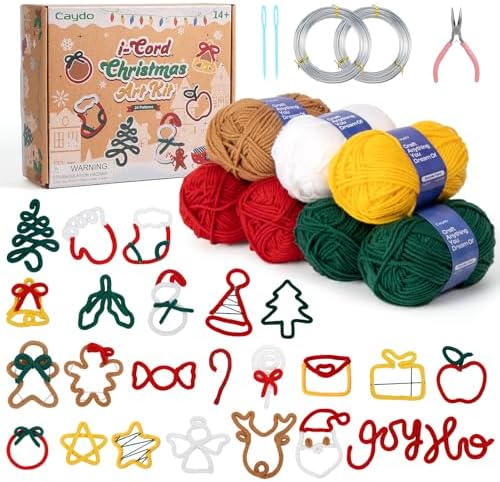 Caydo i Cord Christmas Decoration Making Kit with 24 Patterns for Beginners by Caydo