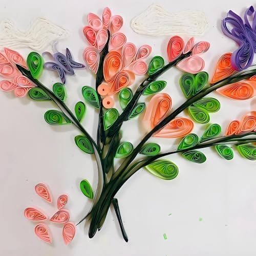 Acoeitl Quilling Paper Strips 240 Strips Forest Green Paper Quilling Set Width 5mm Length 53cm Quilling Supplies DIY Quilling Paper Quilling Art Strip for Crafts (2 Pack) - Image 6