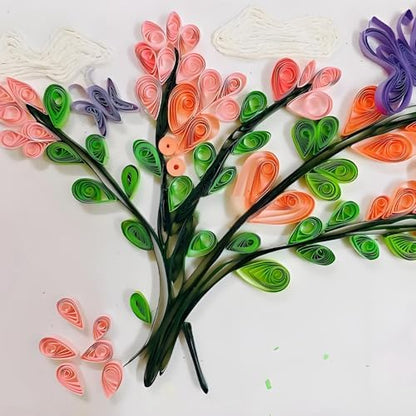 Acoeitl Quilling Paper Strips 240 Strips Forest Green Paper Quilling Set Width 5mm Length 53cm Quilling Supplies DIY Quilling Paper Quilling Art Strip for Crafts (2 Pack) - Image 6