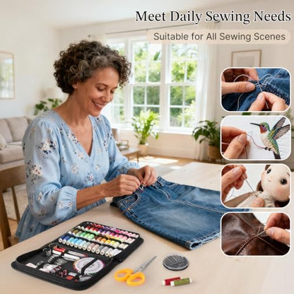 Coquimbo Sewing Kit Travel for Adults Beginner, 160 Pieces Sewing Supplies - Image 3