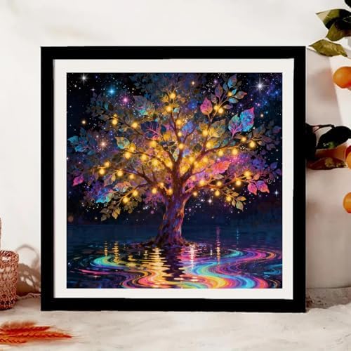 Tree of Life Paint by Numbers Kit for Adults Framed Canvas, Frameworkless - Image 4