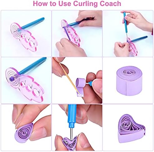 UCEC Paper Quilling Kit with 30 Colors 600 Strips Paper Quilling Supplies - Image 4