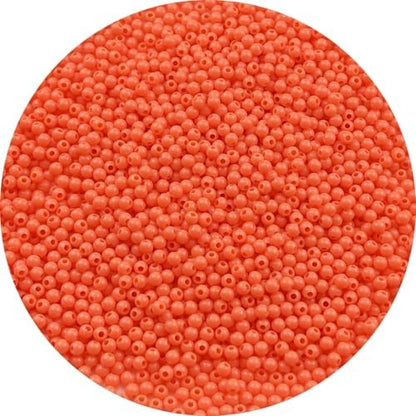 2000pcs Acrylic Round Beads for Crafts 4mm Resin Candy Color Spacer Beads with Hole for Jewelry Making Sewing Crafts Decoration Necklaces Bracelets Earrings Supplies(Orange) by Unknown