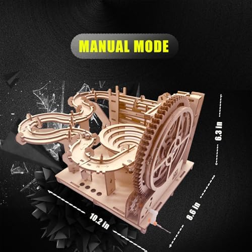 3D Puzzle Wooden Marble Run for Adults DIY Mechanical Puzzle Wood Crafts - Image 2