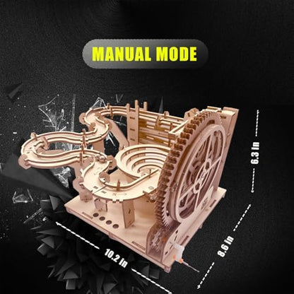 3D Puzzle Wooden Marble Run for Adults DIY Mechanical Puzzle Wood Crafts - Image 2