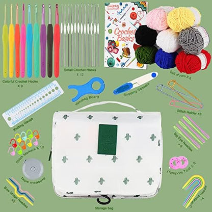 Coopay Upgraded Crochet Kit for Beginners, All-in-One Crochet Kits (63Pcs) - Image 6