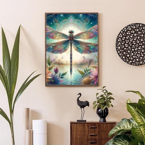 Vintage Dragonfly Paint by Numbers Kit for Adults Beginner (Without Frame) - Image 2