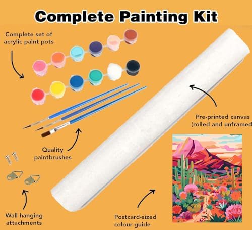 Meothan Paint by Numbers Kit for Adults Beginner 16x20 inch (Without Frame) - Image 5