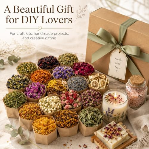 Sukh 21 Bags Dried Herbs Kit - Natural Dried Flowers for Soap Candle Crafts - Image 7