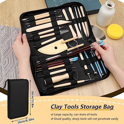 Clay Tools Kit, Pottery Tools, Polymer Clay Tools, Clay Sculpting Tools - Image 6