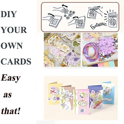 Gigicloud Paper Card Making Kits Colorful Handmade Greeting Card Kits DIY Making Material Set for Birthday Invitation, Thanksgiving, Christmas,Holiday,Baby Shower - Image 7