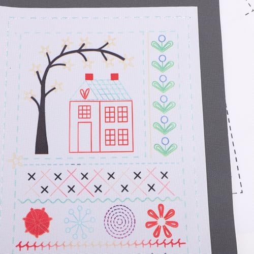 Greensen Embroidery Kit, Fabric Embroidery Stitch Book Sewing Tools Set with 18 Threads 10 Needles 8 Stitch Papers, DIY Craft Kit for Beginners and Enthusiasts - Image 7