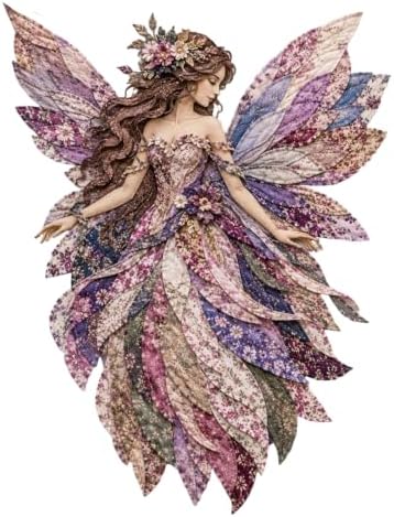 WGOHNUAHA Fairy Patchwork DIY Kit, DIY Flower Fairies Patchwork Sewing Kit by Unknown