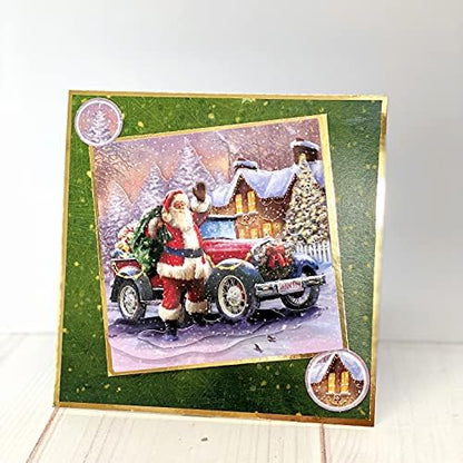 Katy Sue Christmas Selection Die-Cut Decoupage Pack. Contains 24 Pre-Cut Die Cut Decoupage Paper Sheets for Your Christmas Card Making Supplies. 3 Copies of 8 Different Christmas & Holiday Designs - Image 6