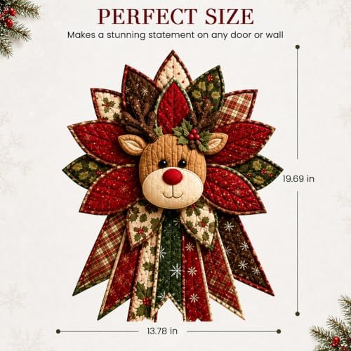 Daily Partner Quilted Christmas Door Hanging DIY Sewing Kit (C) - Image 3
