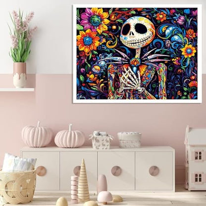 Halloween Jack Paint by Numbers Kit for Adults 16x12 inch (Without Frame) - Image 4