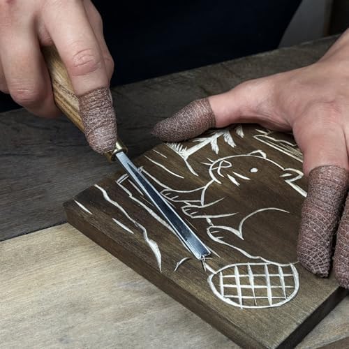 Sharky DIY Beaver Wood Carving Kit with V-Chisel & Video Guide - Image 6