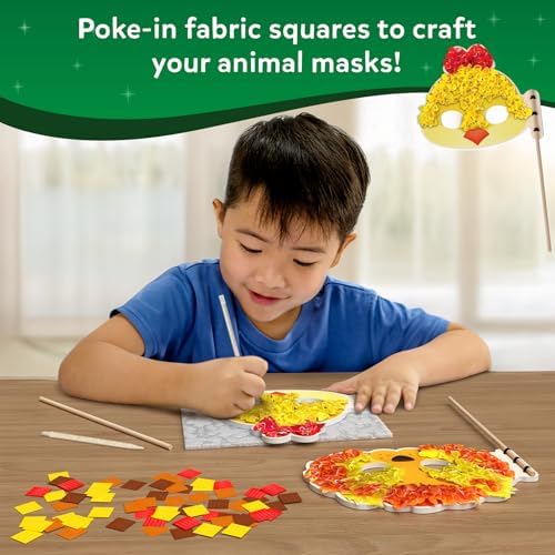 Skillmatics Poke-in Art – Animal Masks, Wood Craft Kit, Gift for Kids - Image 3