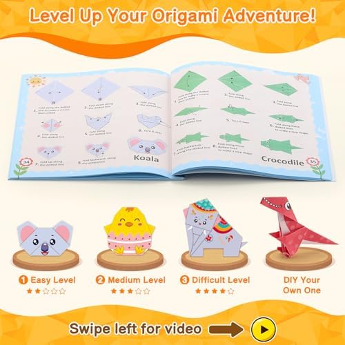 Sawnfay Origami Kit for Kids Ages 5-8 8-12 - Image 4