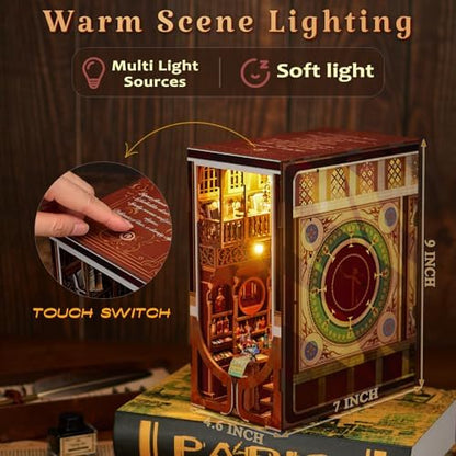 MiniCity Roaring Twenties Book Nook Kit, DIY 3D Bookshelf Insert with LED - Image 3