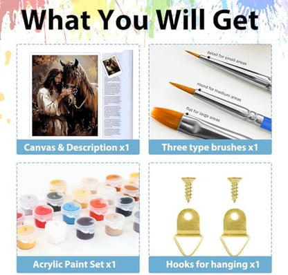 Paint by Numbers Kit for Adults, Adult Paint by Number Kits 16x20 Inch - Image 5