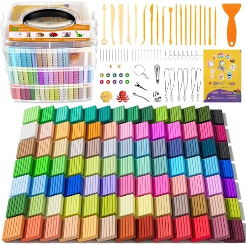 Aestd-ST Polymer Clay 92 Colors, Oven Bake Modeling Clay for Kids & Artists by Aestd-STqualityclay