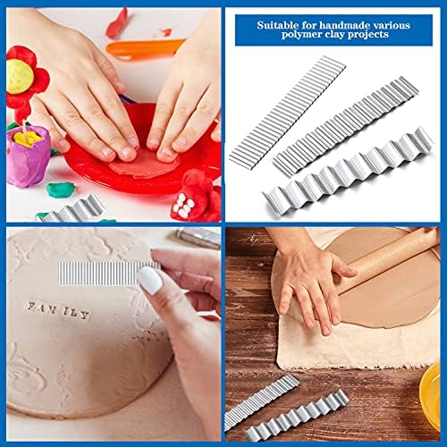 Honoson 10 Pcs Clay Blade Polymer Clay Tissue Cutters Tools Steel Slicing - Image 4