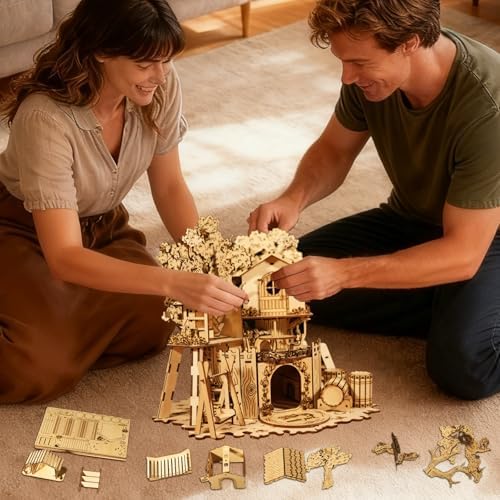 Music Park 3D Wooden Puzzles for Adults, Treehouse - Image 6