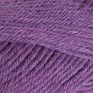 Knit Picks Wool of The Andes Yarn Pack - 10 Skeins of Purple 100% Wool Worsted Weight Yarn (Amethyst Heather)