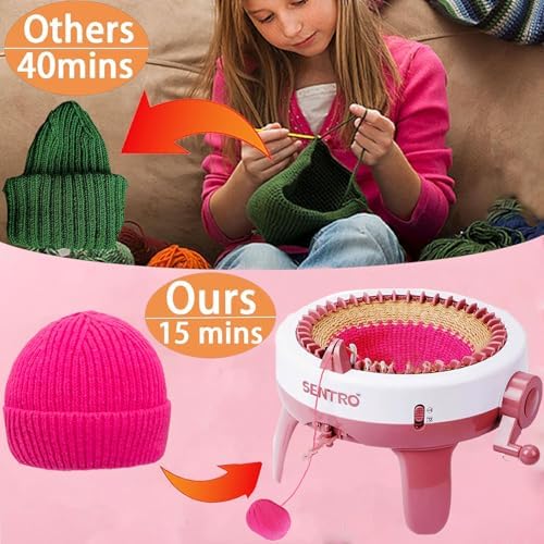 Cyandream SENTRO Knitting Machine 40 Needles, Circular Loom for Beginners - Image 2