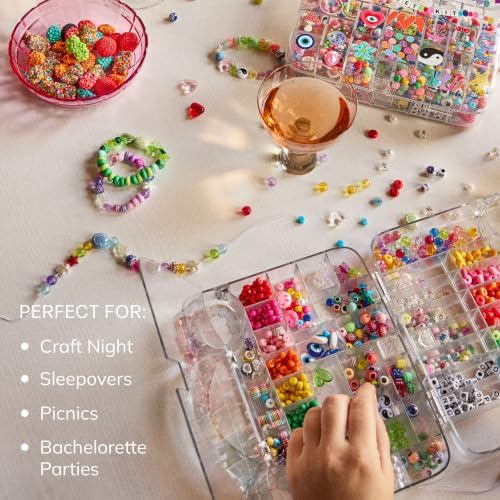 BaubleBar Ultimate DIY Bracelet Kit | 1000+ Pcs | Great for a Gift or Party | Bracelet Jewelry Making Kit with Beads - Image 4