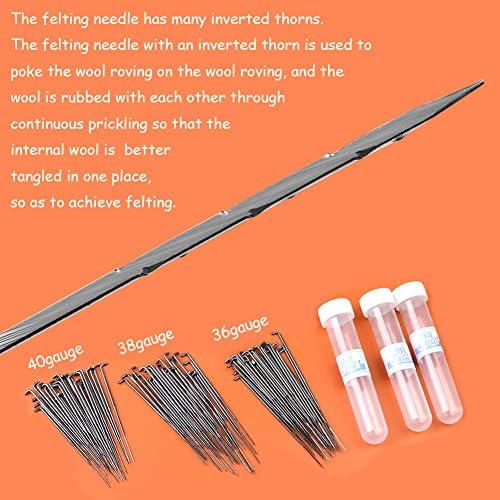 Mayboos 132 Pcs Felting Needles Wool Felting Supplies, 3 Sizes - Image 5