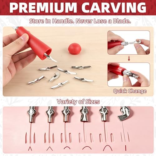 Joygineer Linocut Kit for Printmaking - Block Printing Kit with 4 Soft - Image 4