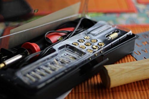 TRUArt Wood Burning Leather Pyrography Pen - Best Woodburning Crafts Tool Kit Set - Comes with 21 Different Tips - Dual Power Mode - 30W and 15W, Gourd - Image 2
