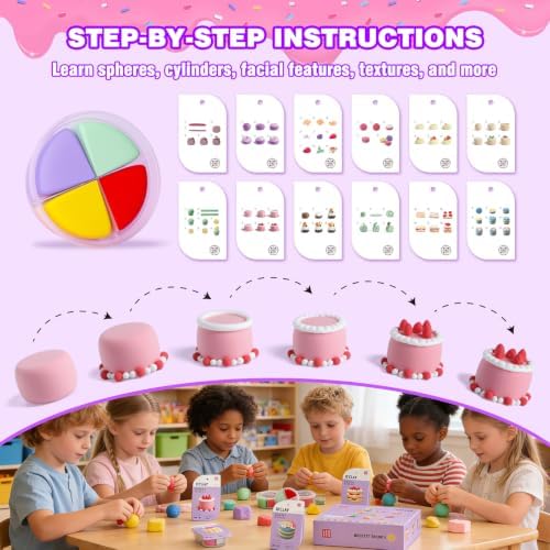 LOUFOR Air Dry Clay Kits for Kids, 12 Boxes - Image 3