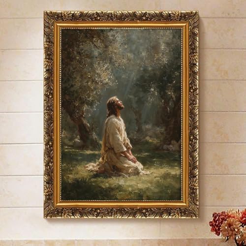 Vintage Jesus Paint by Numbers Kit for Adults Framed Canvas, Frameworkless - Image 2