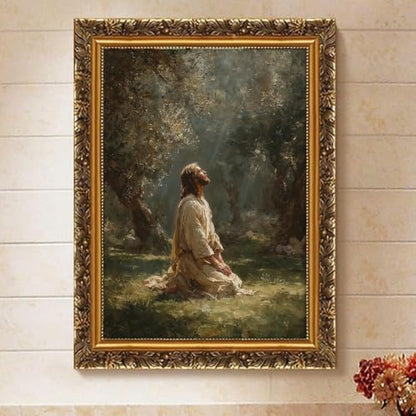 Vintage Jesus Paint by Numbers Kit for Adults Framed Canvas, Frameworkless - Image 2