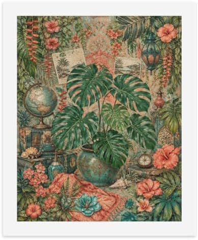 Bozfoxa Paint by Numbers Kit for Adults Beginner Tropical Globe by Unknown