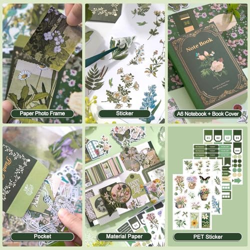 miikoul Vintage Scrapbooking Supplies Kit for Teen Girl Kid Women Diy Gift - Image 5