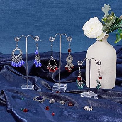 SUNNYCLUE 1 Box DIY Make 10 Pairs Chandelier Bohemian Earring Making Kit Including Flower Tibetan Style Caps Link Connector Charms Glass Beads for Adults Women DIY Earring Jewellery Making - Image 5
