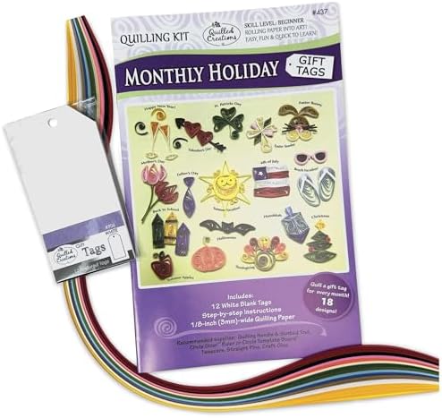 Quilled Creations Monthly Holiday Tags Quilling Kit by Quilled+Creations