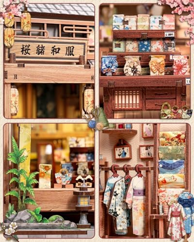 CUTEBEE Book Nook, DIY Miniature House Kit, Japanes Decor Booknook - Image 4