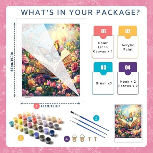 Book Paint by Numbers Kit for Adults, Paint by Number for Adults 16x20 Inch - Image 2