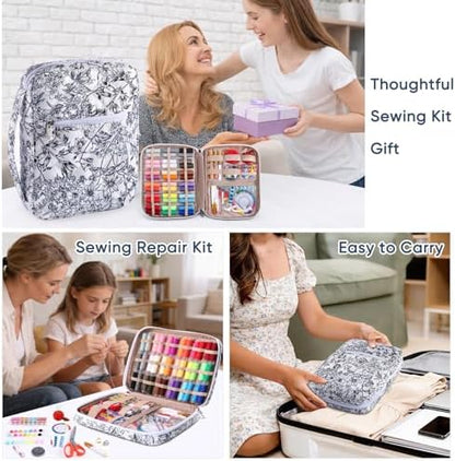 AMOIGEE Complete Sewing Kit for Adults with 230pcs Cute Sewing Supplies Kit - Image 6