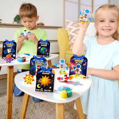 Capoda 18 Sets Outer Space Air Dry Clay Kit for Kids Space Craft Kit Gifts - Image 6