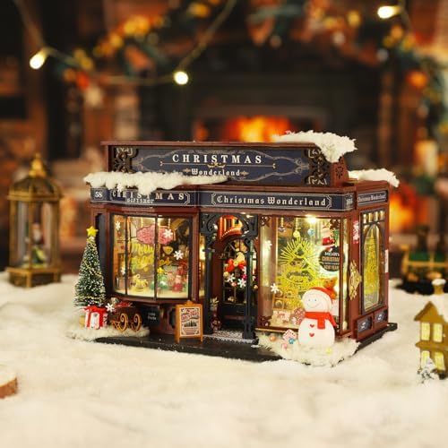 Roroom DIY Miniature House Kit, Festive Shop Dollhouse Kit - Image 2