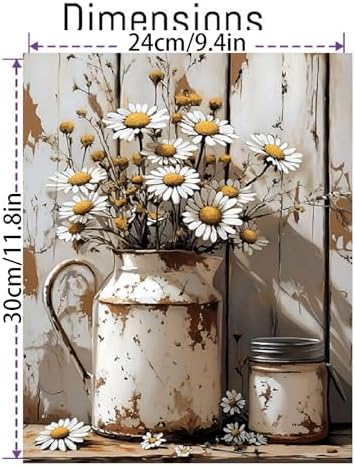 VIGEGU Retro Flower Paint by Numbers Kit for Adults Beginner with Framed - Image 4