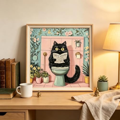 BYGFHLYW Funny Black Cat Paint by Numbers Kit for Adults Beginners - Image 4