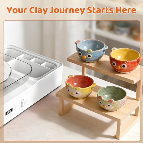 Skirfy Pottery Wheel for Adults Kids,Clay Craft Set for Ages 6-12 - Image 5