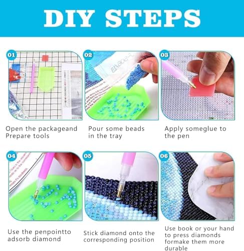 Xylogist Cute Chicken Diamond Art Kits for Adults 12x12 inch - Image 6